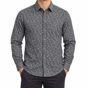 Steel & Jelly Shirt Mens Medium Gray Button-Down Long Sleeve Hedgehog Print